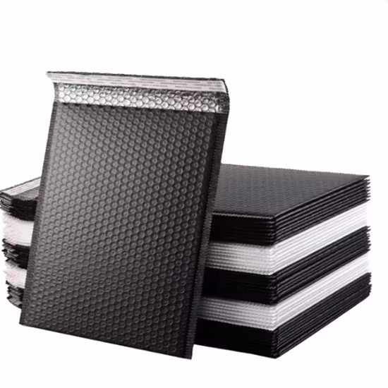 100% 4X8 Blanco Gris Negro Reciclable Holigráfico Personalizado Ecológico Biodegradable Acolchado Compostable Bubble Mailer Bolsa de embalaje de correo