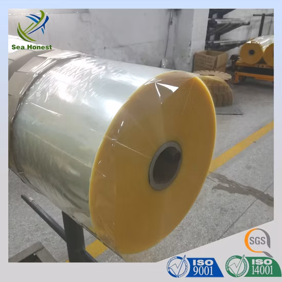 Película retráctil de PVC de impresión de 40 micras de buena calidad para etiquetas retráctiles de PVC