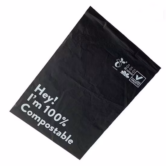 Bolsas de correo personalizadas con logotipo polivinílico biodegradable compostable que empaqueta la ropa del mensajero