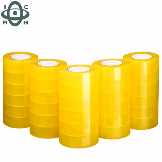Cinta de goma transparente fuerte poder adhesivo para embalaje