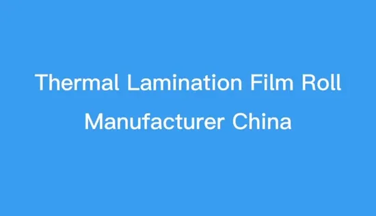 Película plástica BOPP, película laminada termosellada para laminación de papel